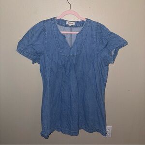 Madewell Blue Denim Blouse